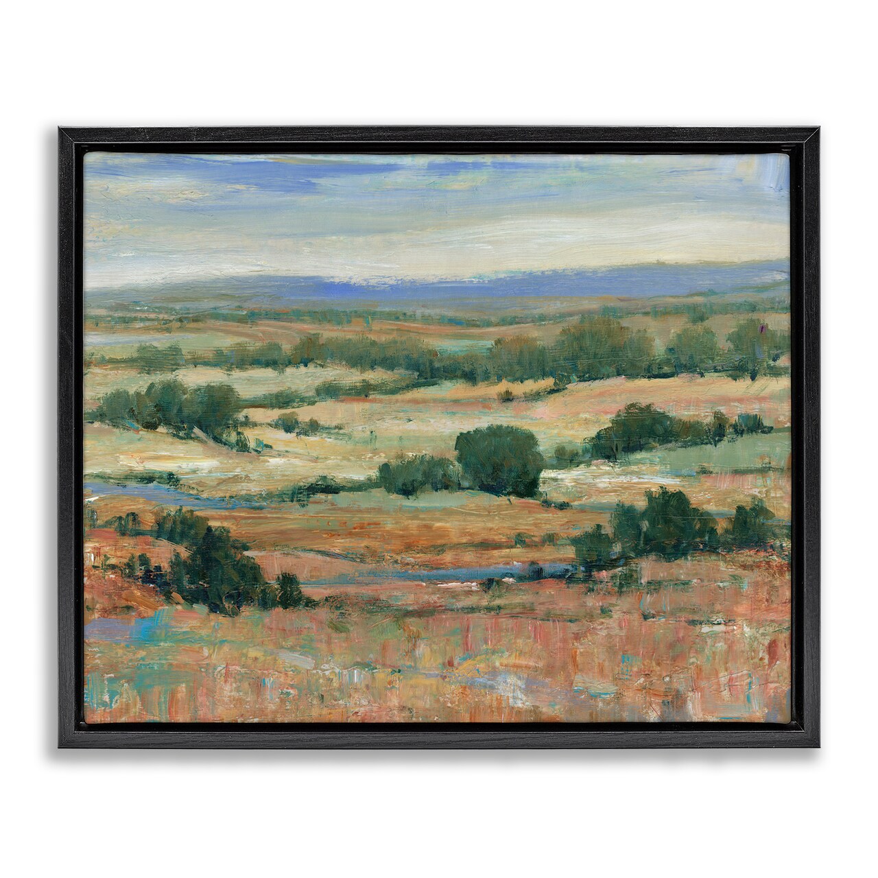 Stupell Industries Traditional Farmland Landscape Framed Floater Canvas Wall Art Design by Tim OToole